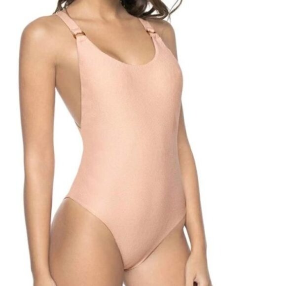 NWT PilyQ Pink Sands Hailey One Piece - Picture 1 of 5
